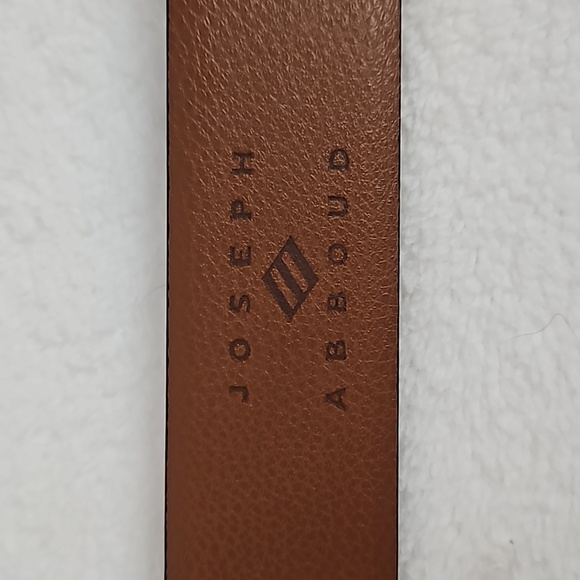 Joseph Abboud | Men's Brown Leather Handcrafted in Italy  Gun Metal Buckle 54 - Picture 7 of 9